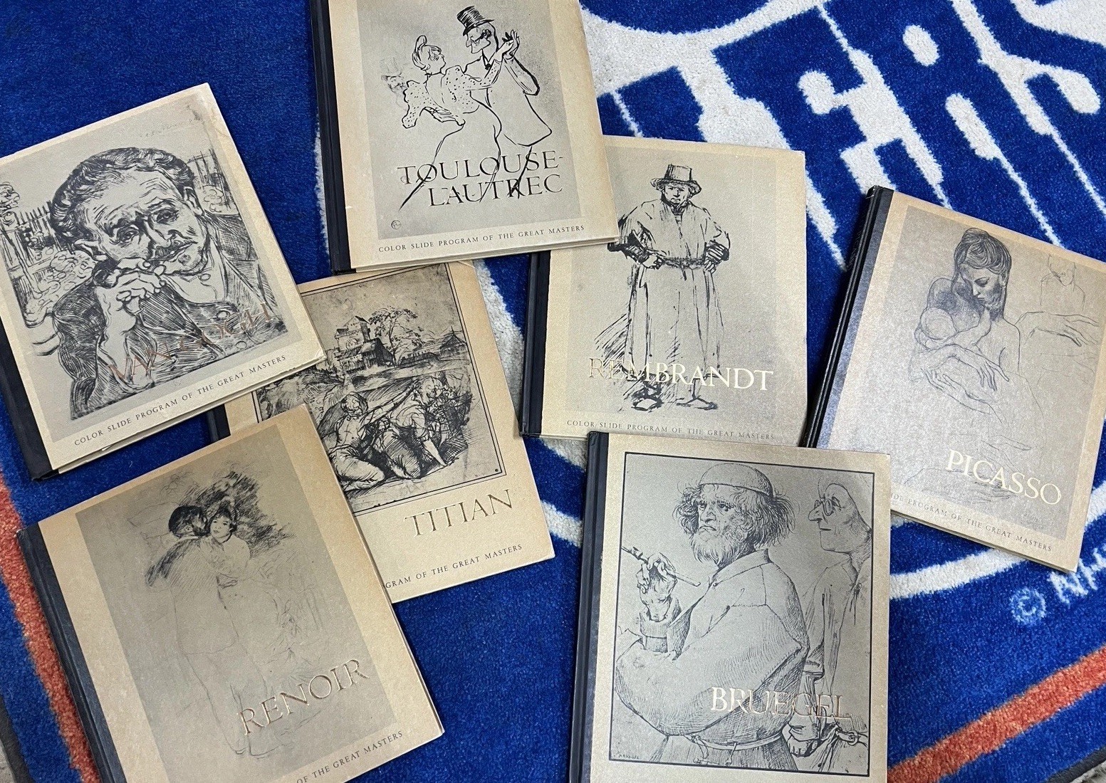 Vintage McGraw-Hill Great Masters Color Slide Lot Renoir Picasso Van Gogh