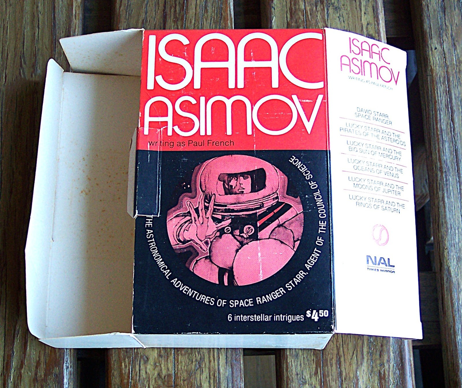 LUCKY STARR 6 Book Boxed Set Isaac Asimov as Paul French 1970s Sci-Fi