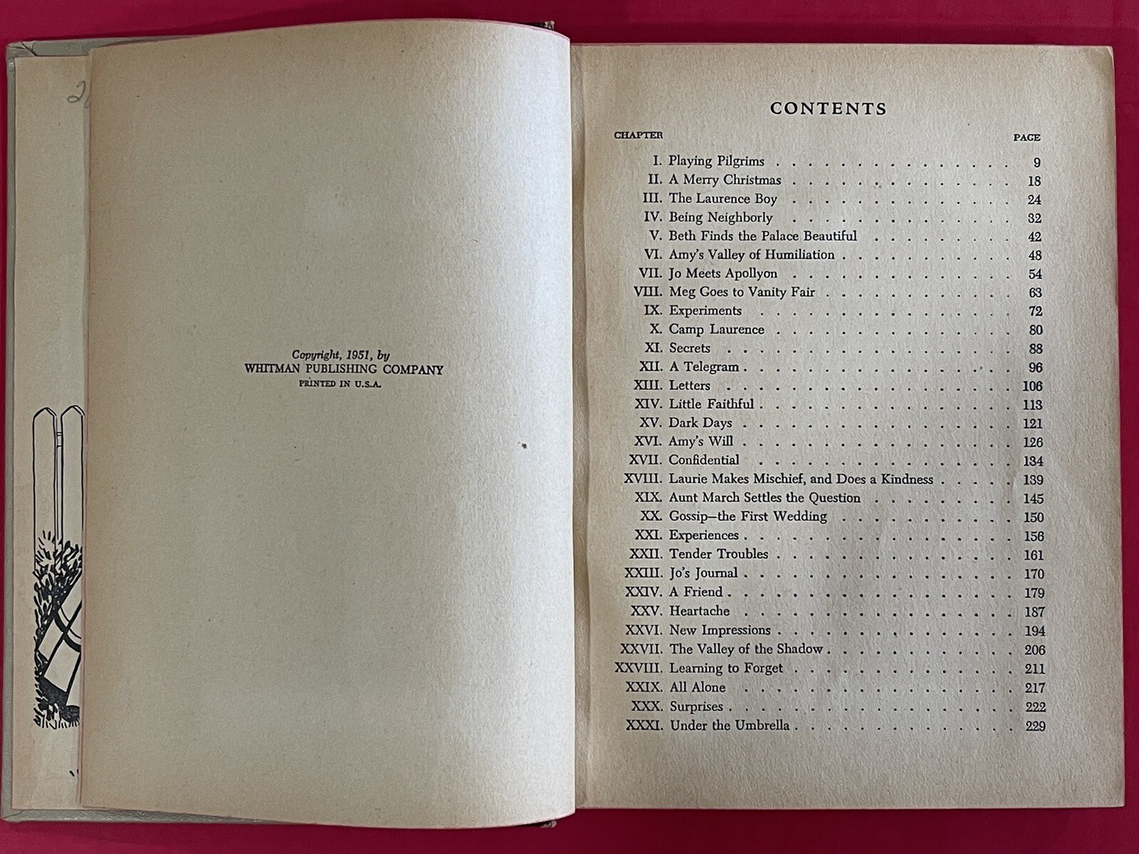 LITTLE WOMEN BY: LOUISA MAY ALCOTT HARDBACK BOOK 1951 WHITMAN PUBLISHING CO GOOD
