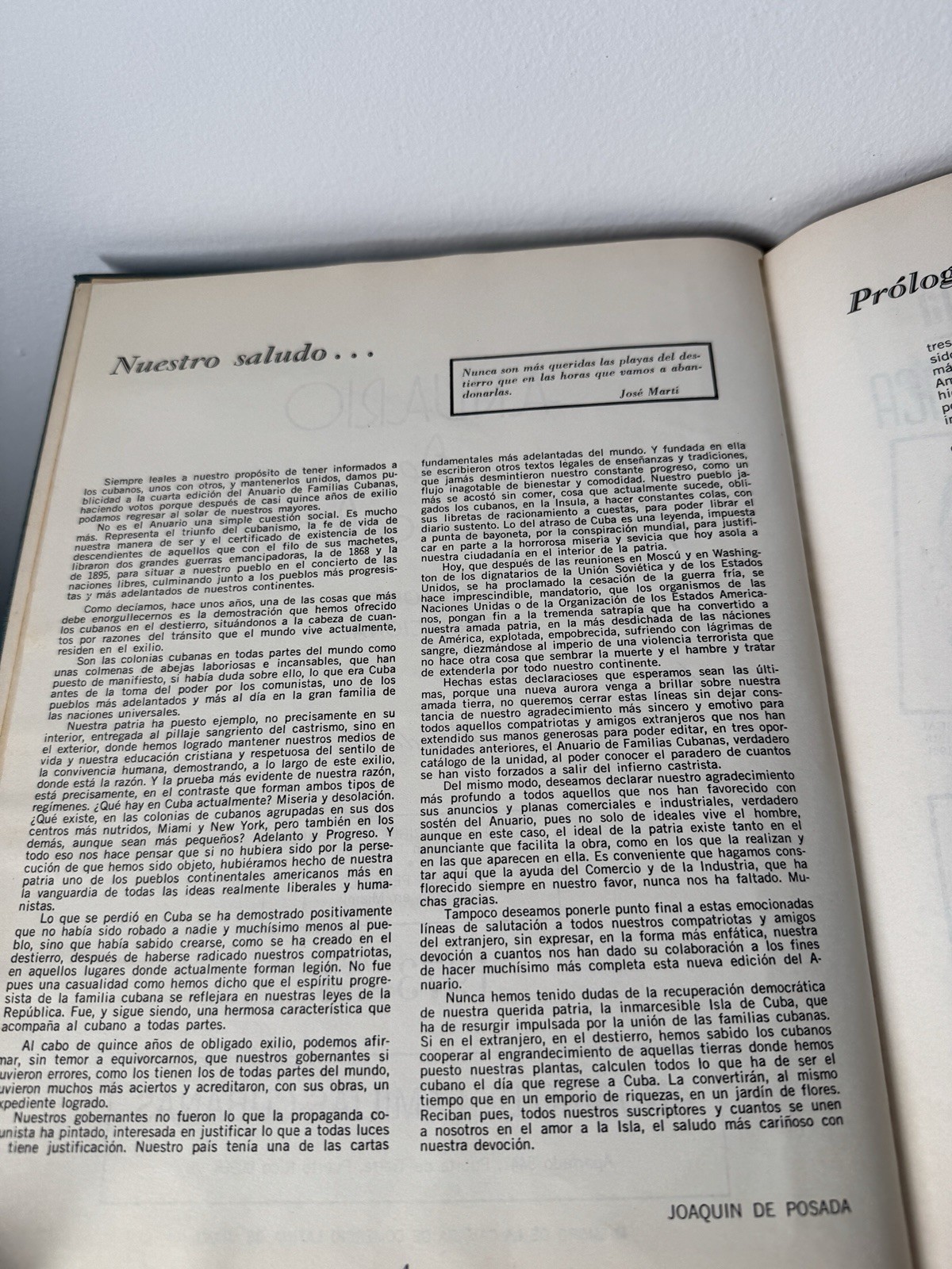 Vintage Cuban Families Annuary Book 1973-1974 Printed In Puerto Rico / Rare HTF