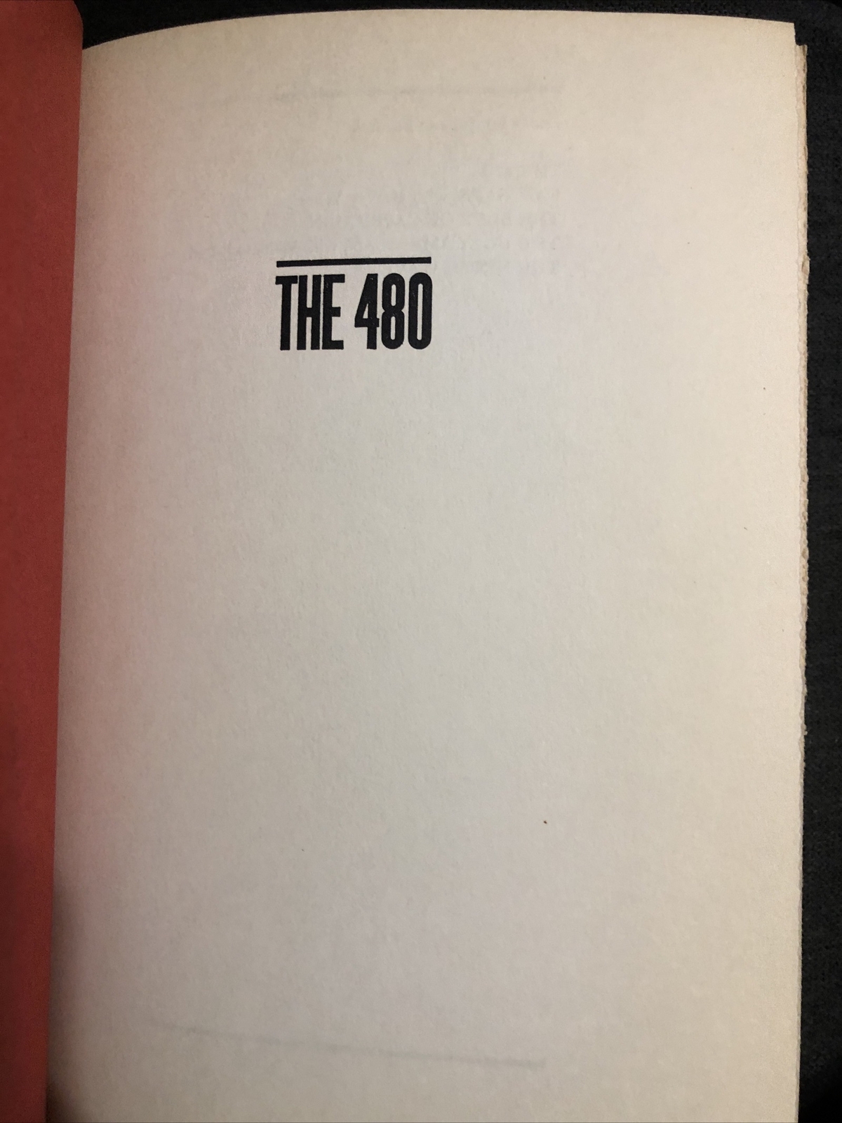 The 480 A Novel Of Politics By Eugene Burdick 1964 Vintage Hardcover Good