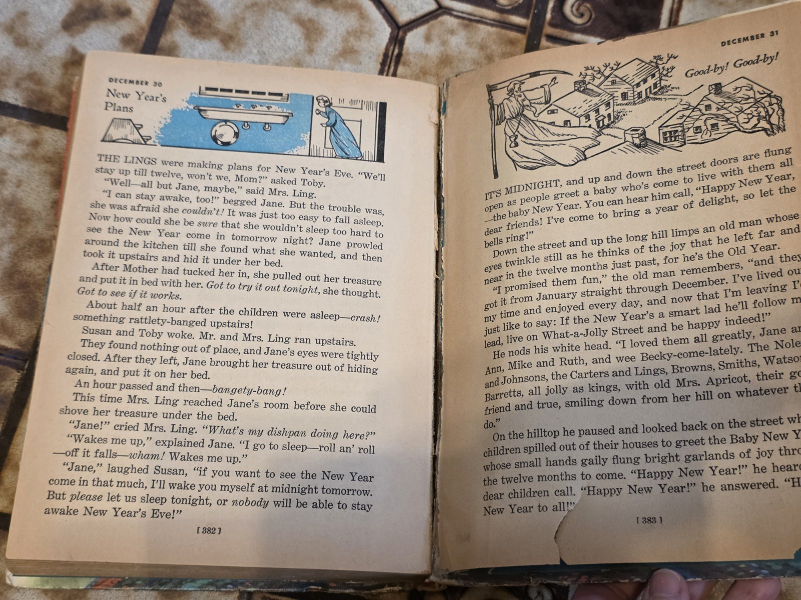 365 Bedtime Stories Nan Gilbert 1955 Hardcover VINTAGE Kids Storybook ’50s USA