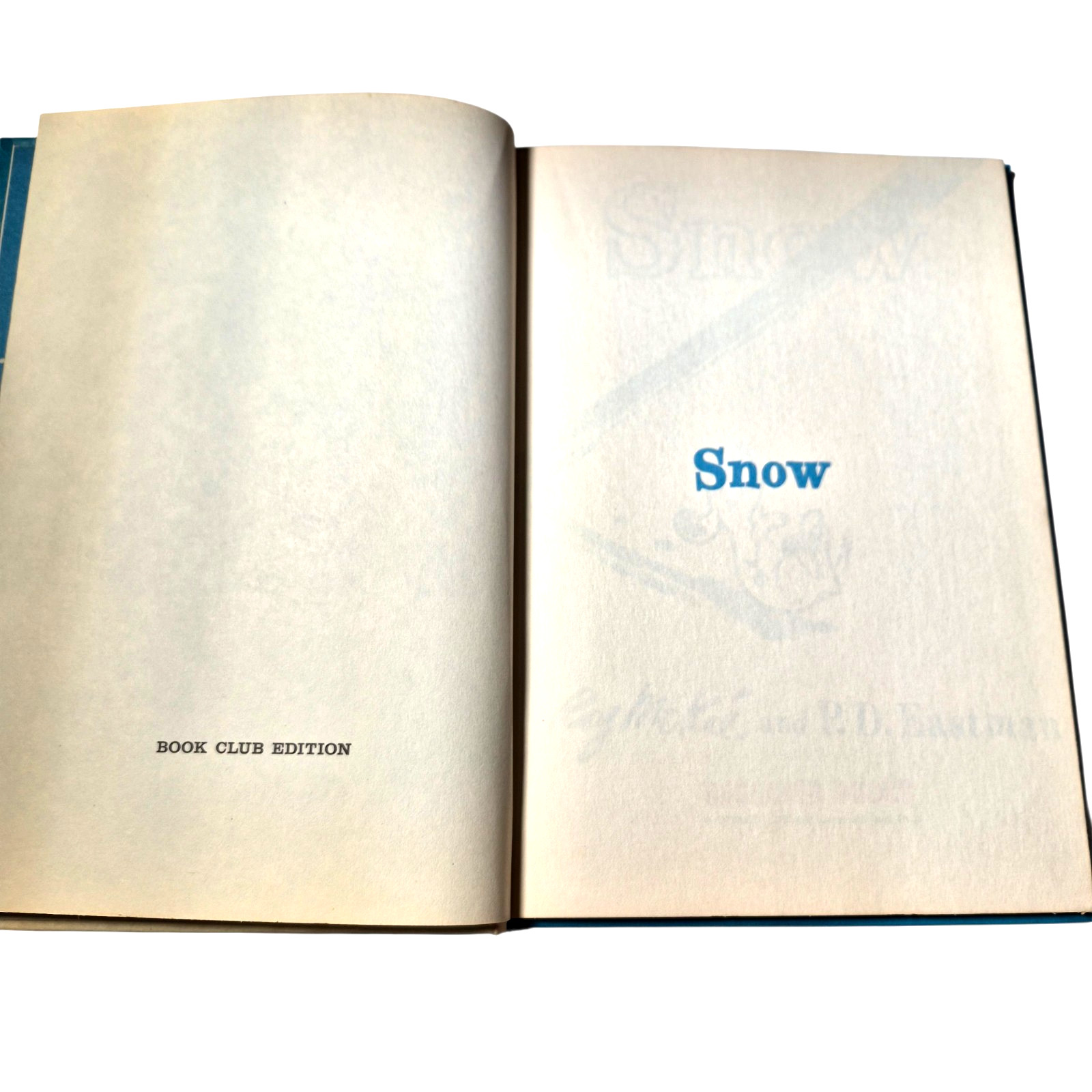 Snow Roy McKie P.D. Eastman Vintage Beginner Books HC 1962 Kids Classic