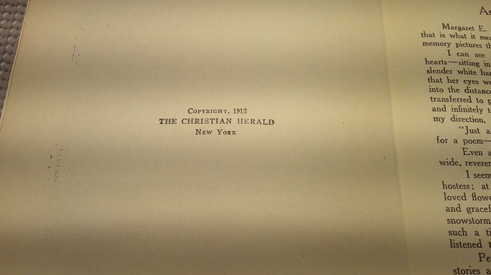 My Garden of Hearts Margaret E. Sangster The Christian Herald 1913 hardcover