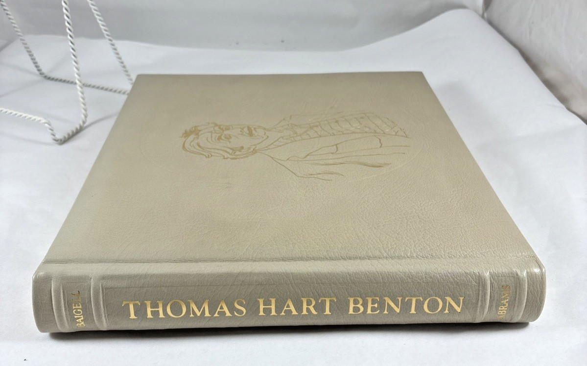 Thomas Hart Benton SIGNED Book Leather Bound Limited Edition 277/350 Abrams Art