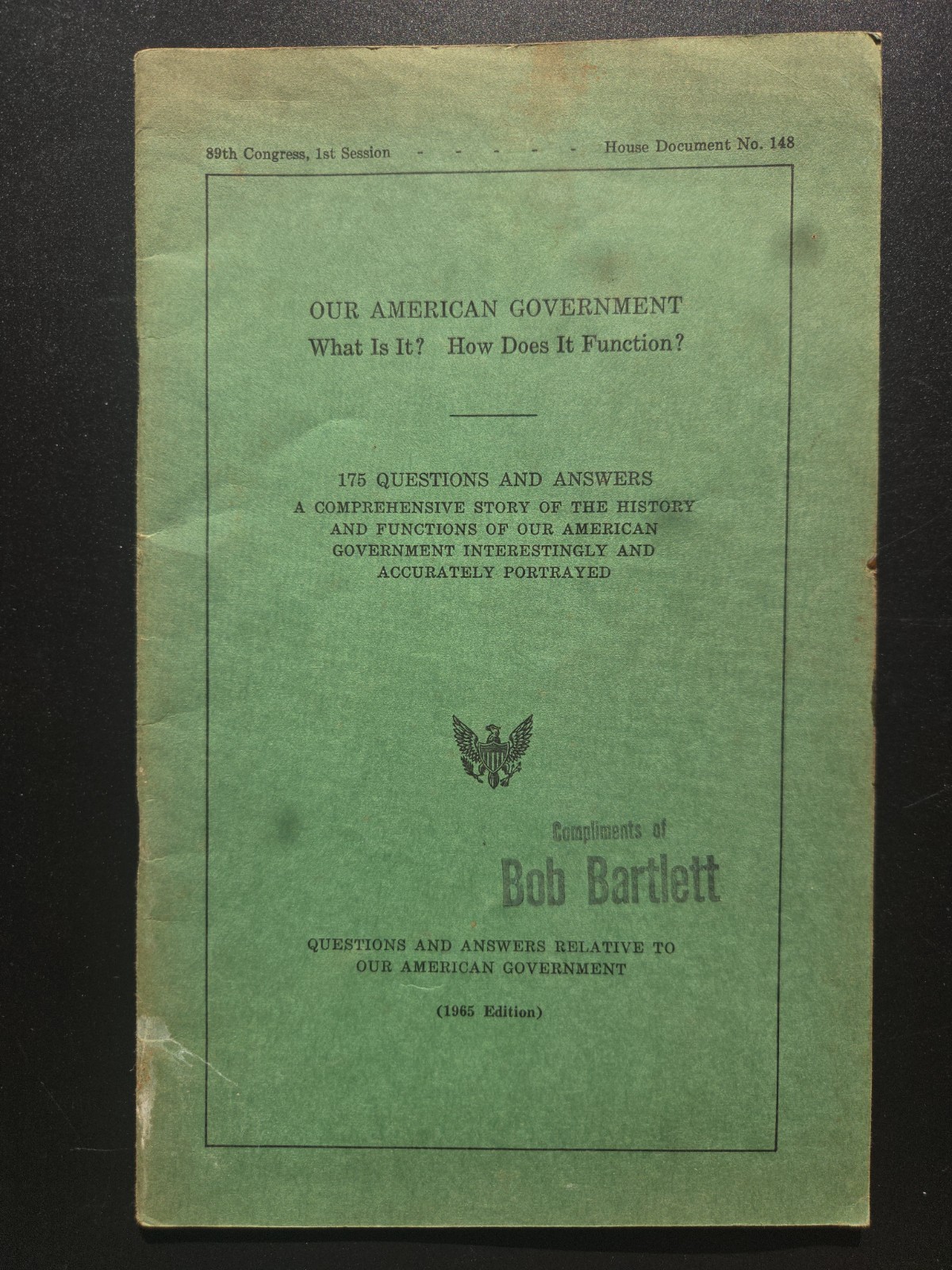 Our American Government 1965 Edition