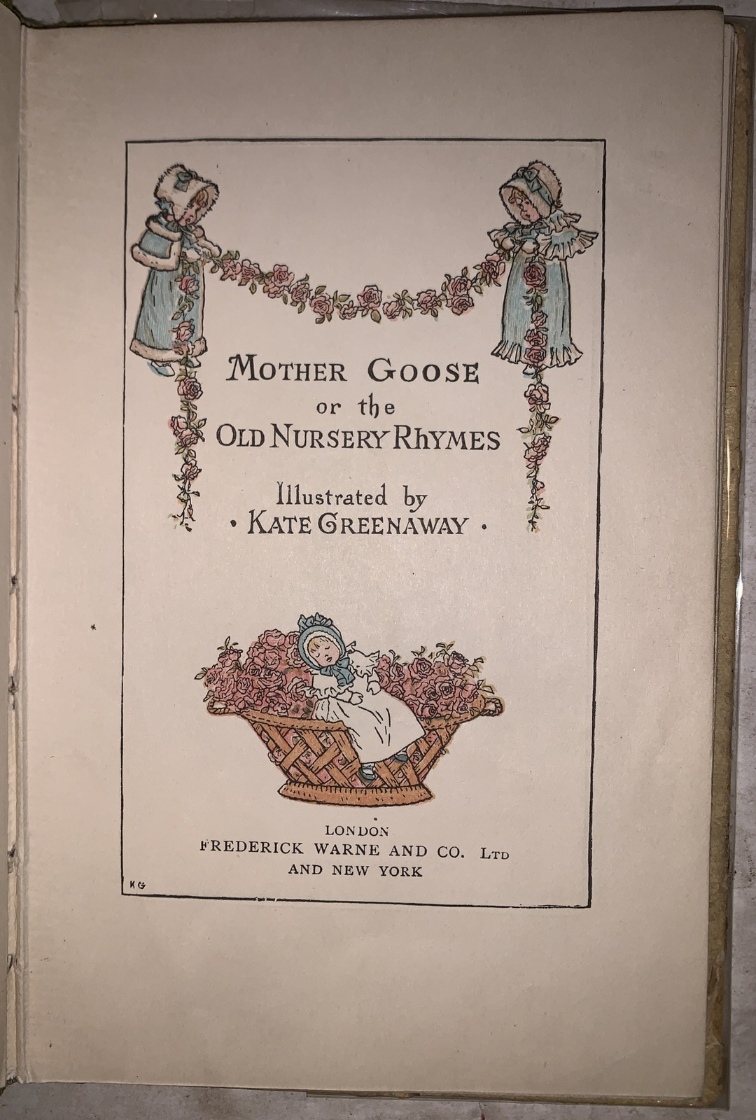 MOTHER GOOSE, ILLUSTRATED by KATE GREENAWAY, FREDERICK WARNE, c.1900, CHILDRENS