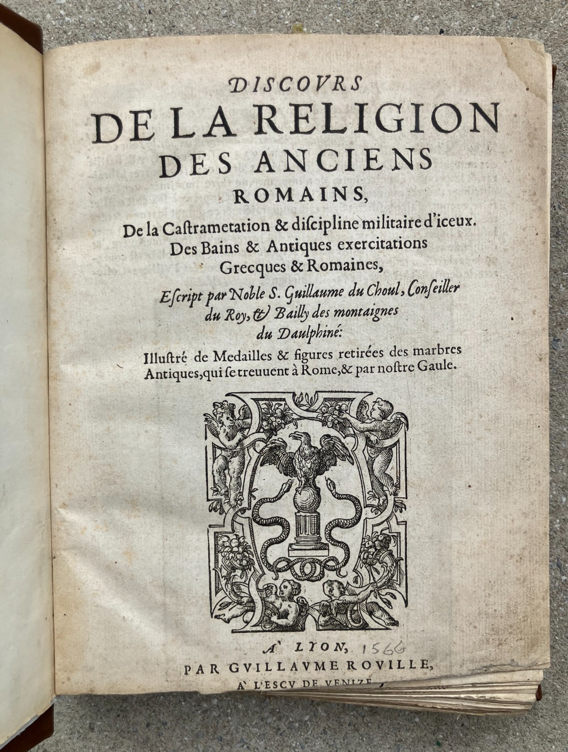 1567 Book Ancient Romans Religion Military Practices Disciplines