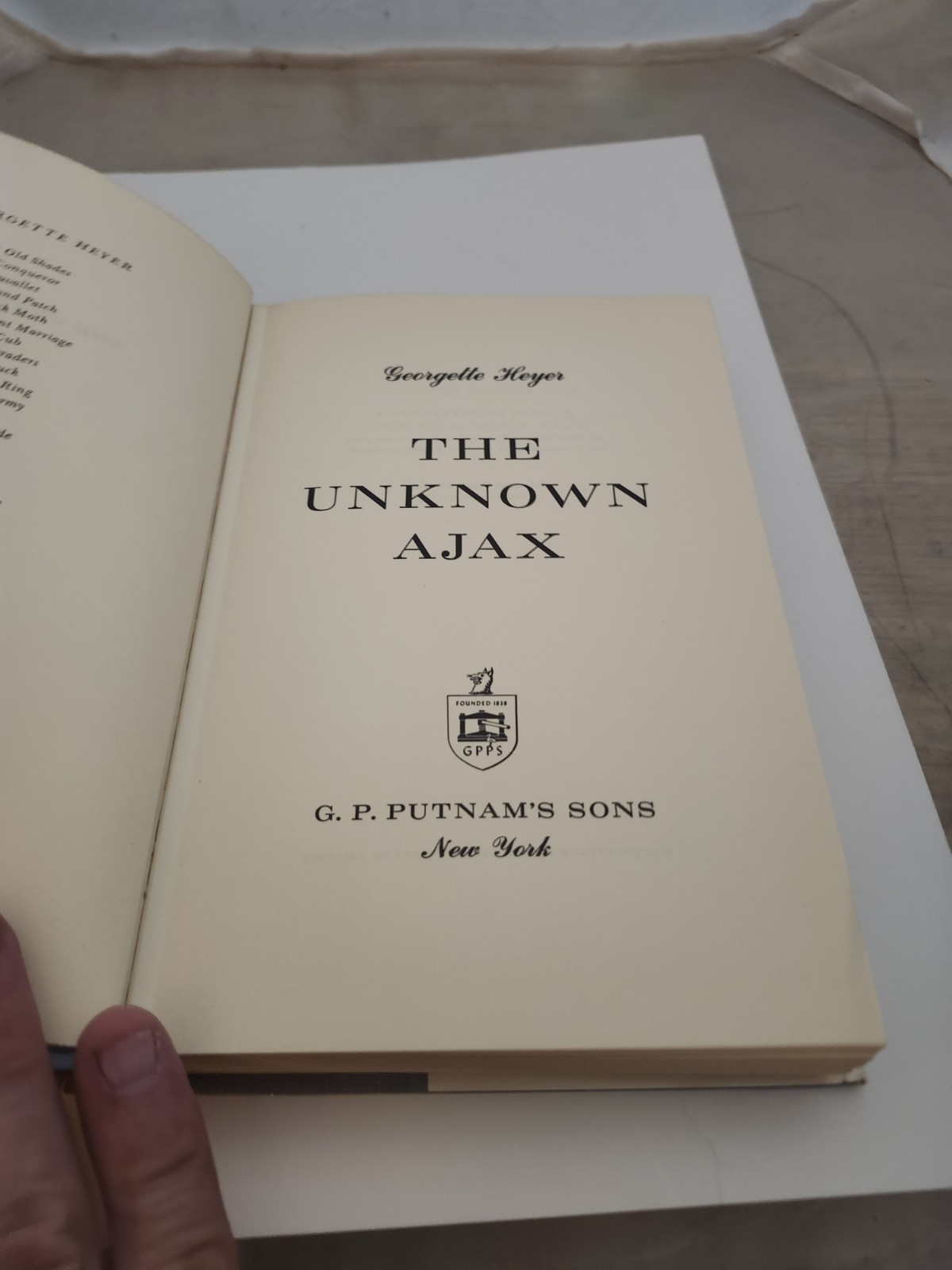 The Unknown Ajax Hardcover Georgette Heyer 1959 Putnam HCDJ