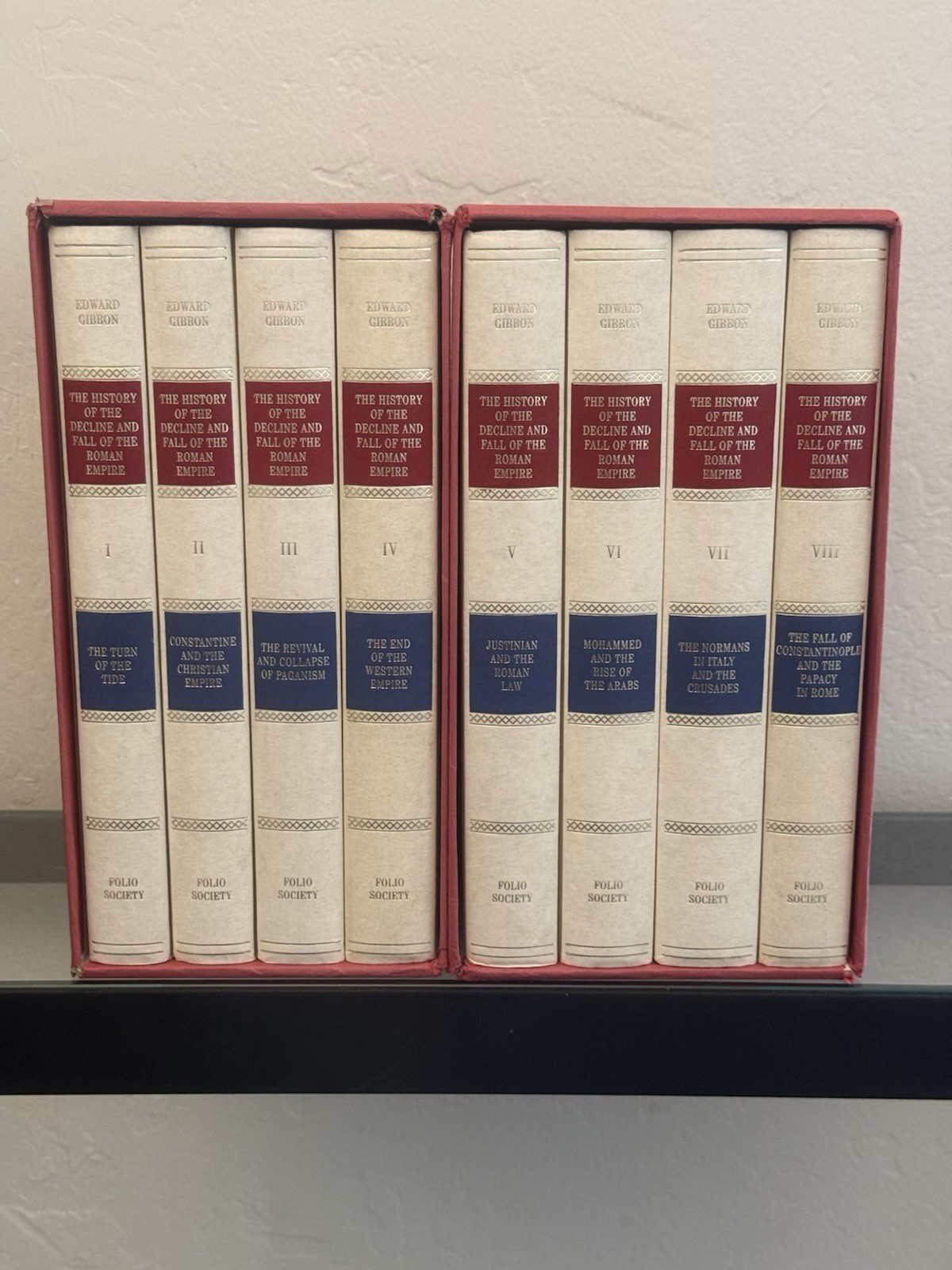 FOLIO SOCIETY: Decline and Fall of Roman Empire: Coll. Ed.: 8 Vol.: HC: 1998