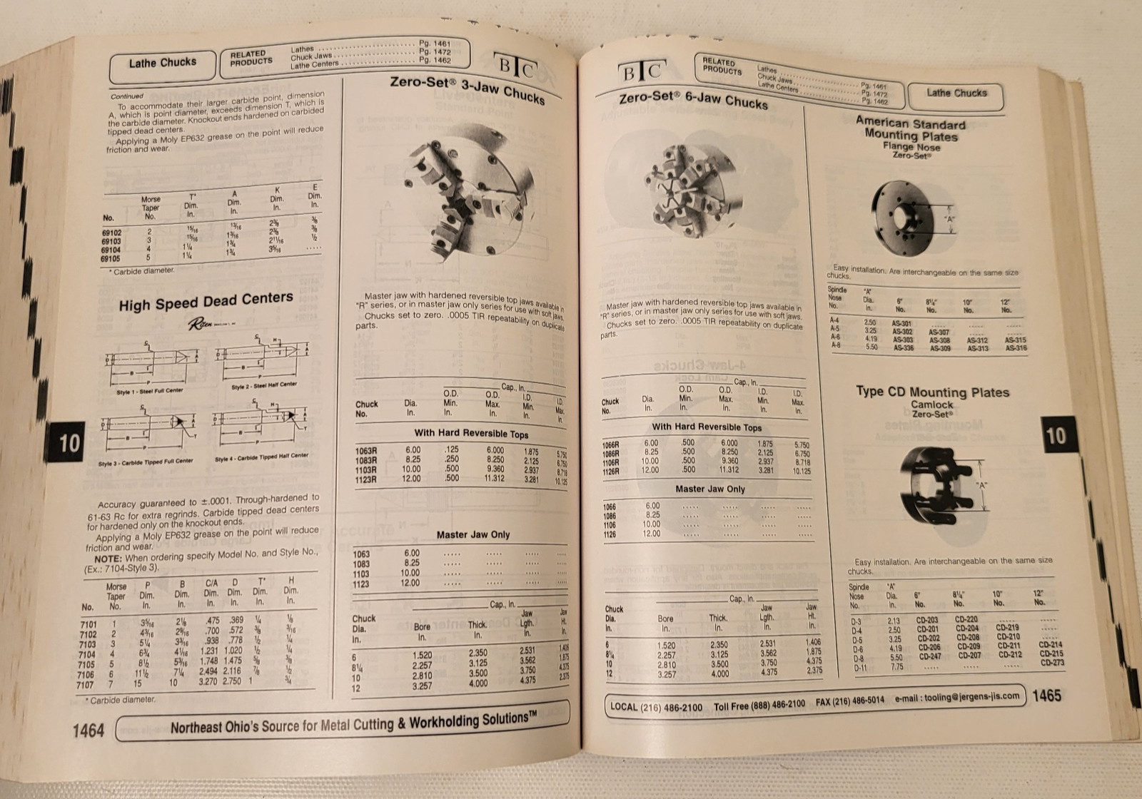 Jergens Machinist Machine Shop Metalworking Guide Book & Catalog 1736 Pgs.