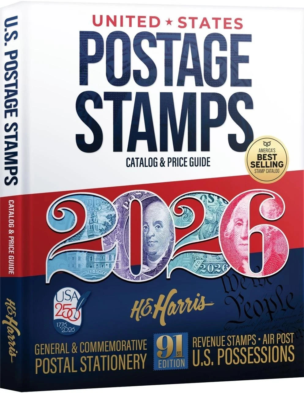 2026 US Postage Stamp Catalog Price List New Harris Collector Guide Book