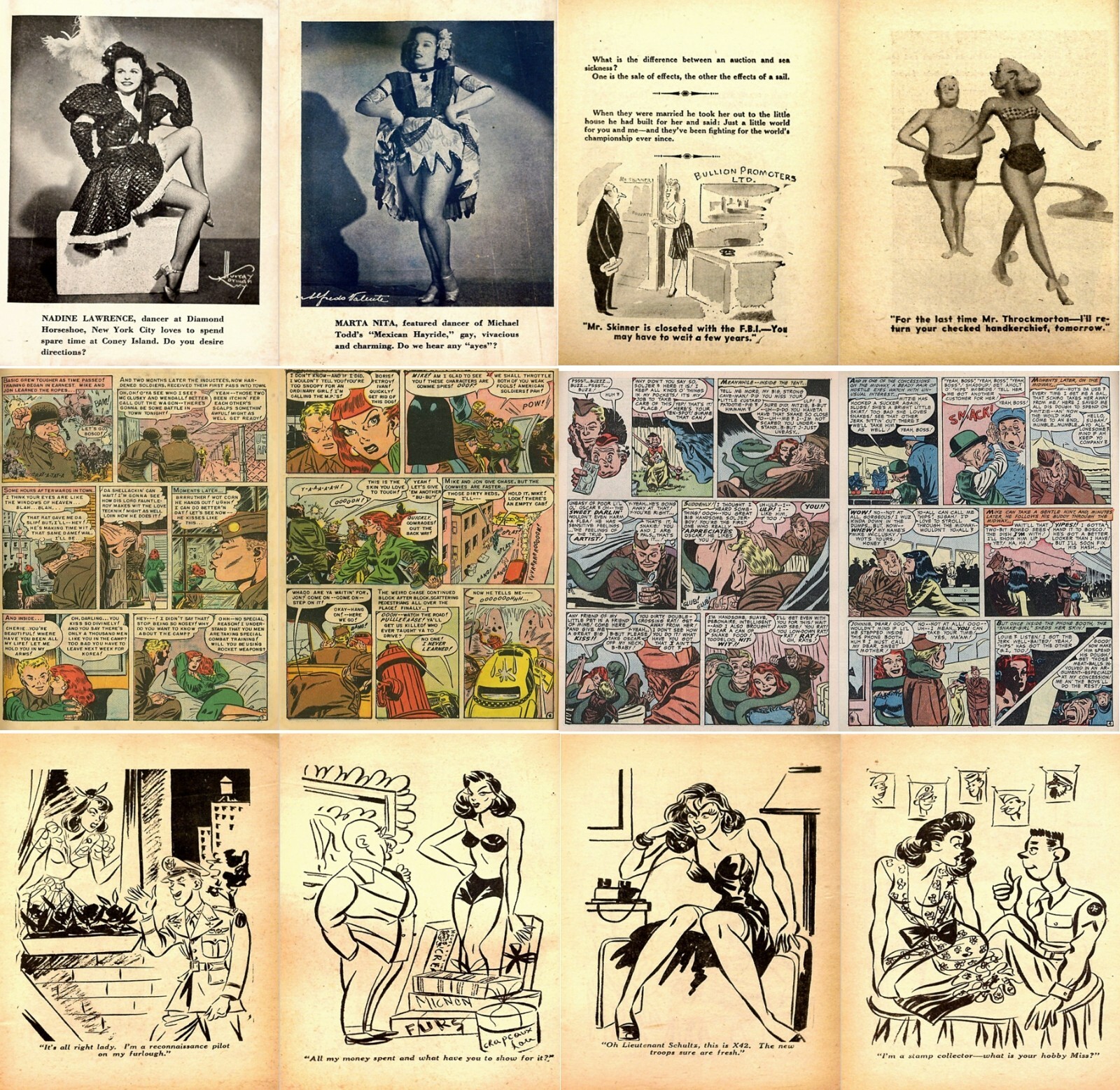 18 Old Issues of Assorted Adult Gags Humor Risqué Racy Comics Magazines on DVD