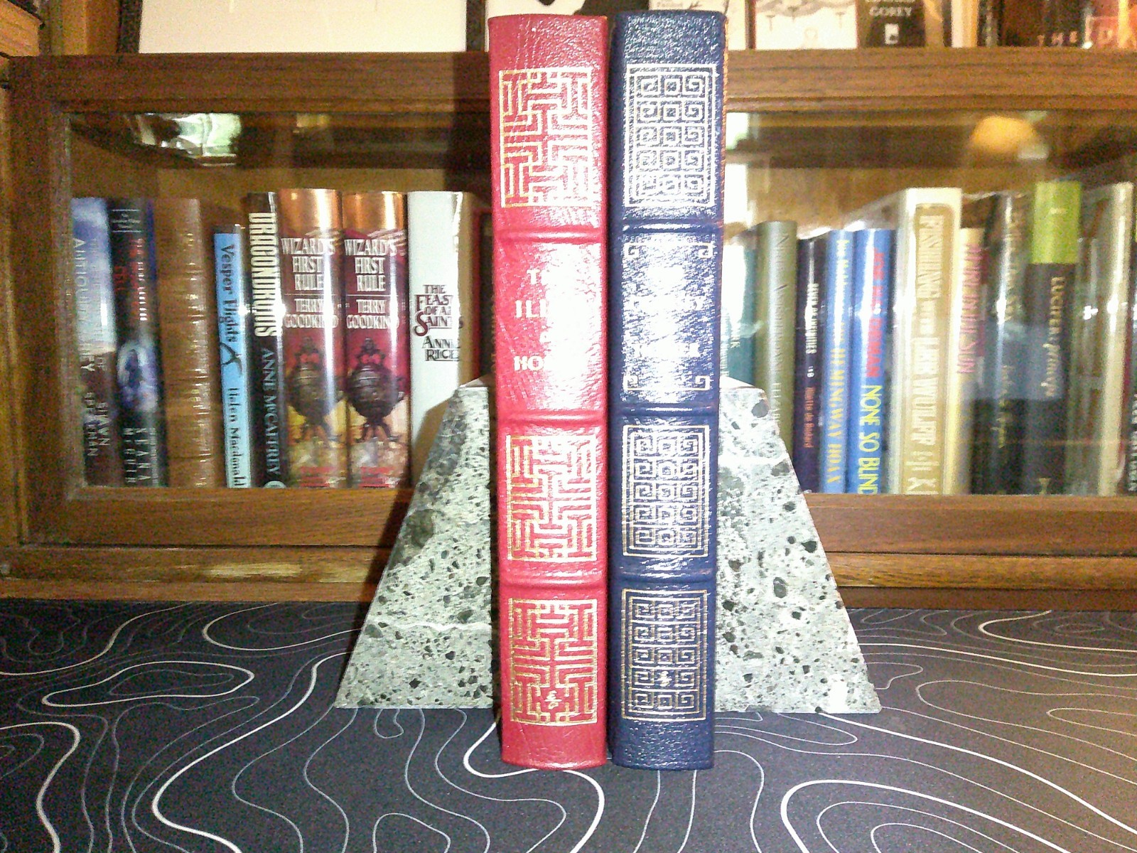 Easton Press [2 Volume] – The Iliad and The Odyssey – Leather – Fine Binding