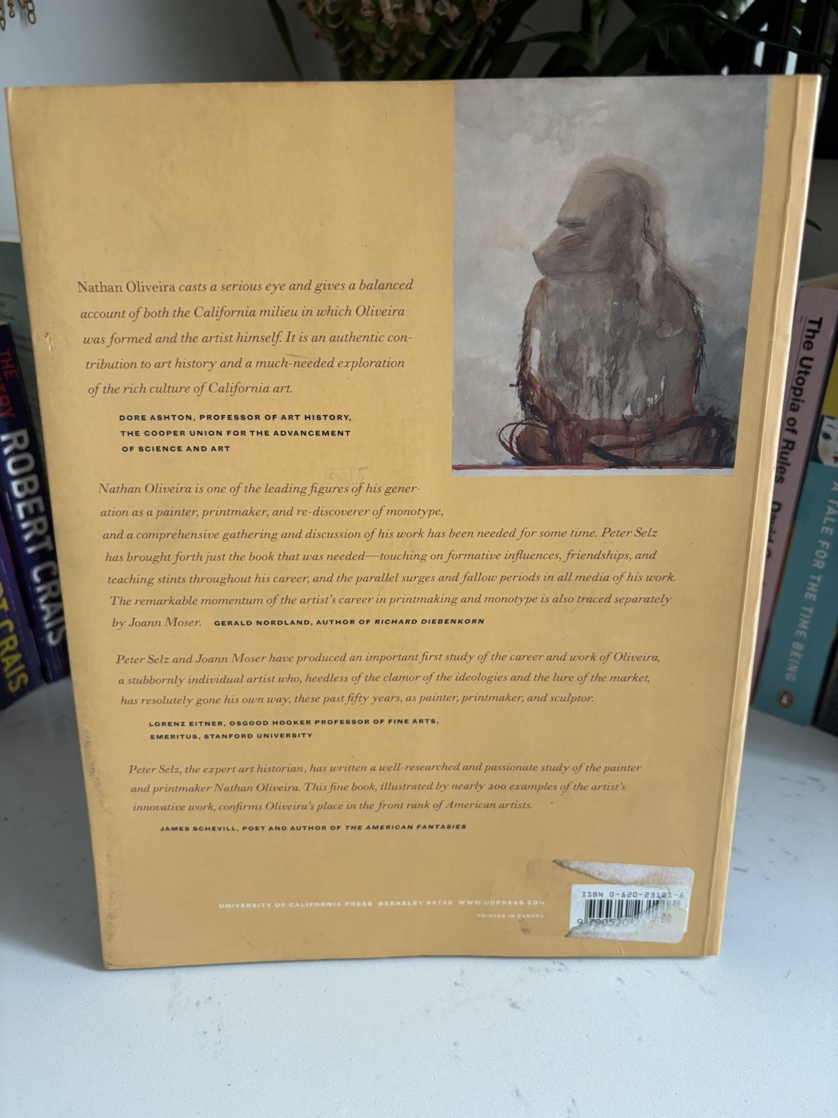 Nathan Oliveira by Peter Selz Softcover Illustrated Art Book UC Press