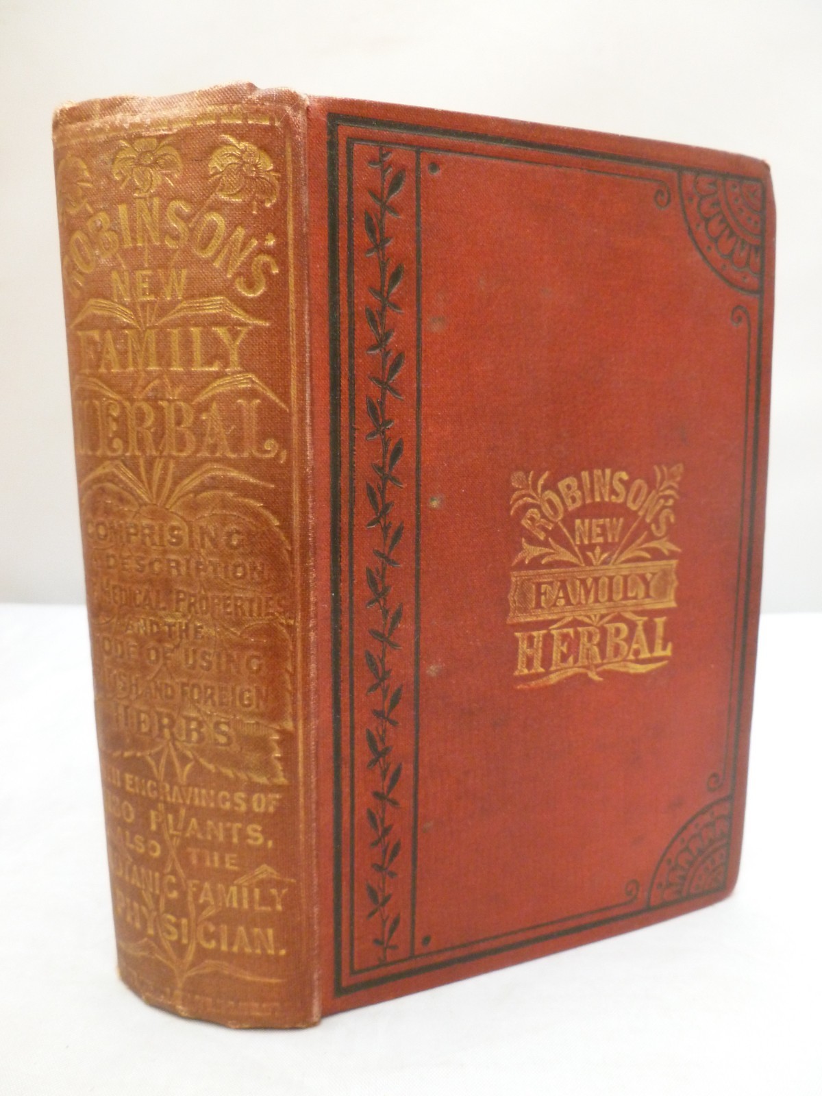 c1880 – The New Family Herbal by Matthew Robinson – Colour Plates – Plants