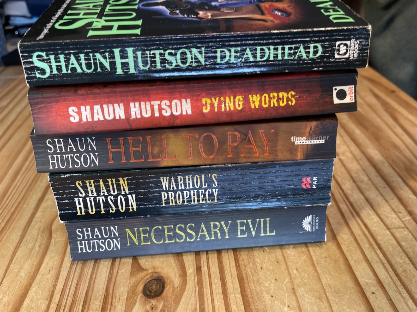 Shaun Hutson X5 Paperbacks G to VG Horror 1990s/00s Deadhead, Necessary Evil