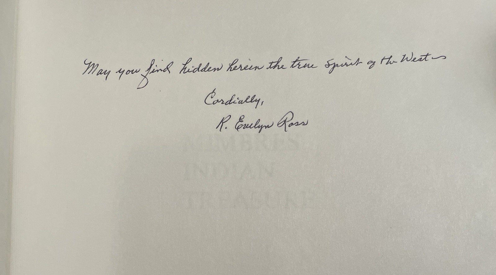 Mimbres Indian Treasure In The Land of Baca SIGNED R. Evelyn Ross HC Archaeology