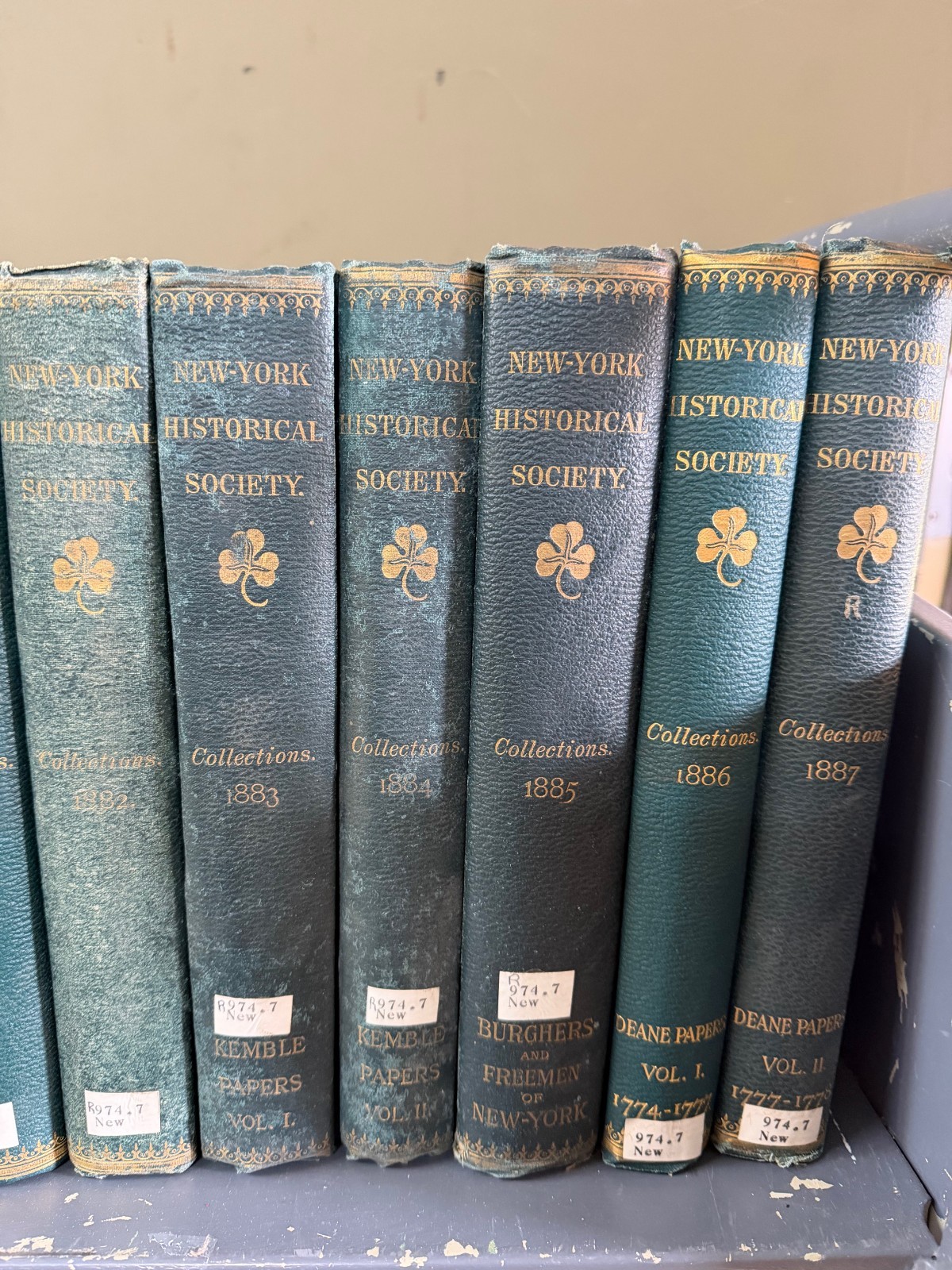 New York Historical Society Collections, Lot of 20, 1870-1890, Missing 1872