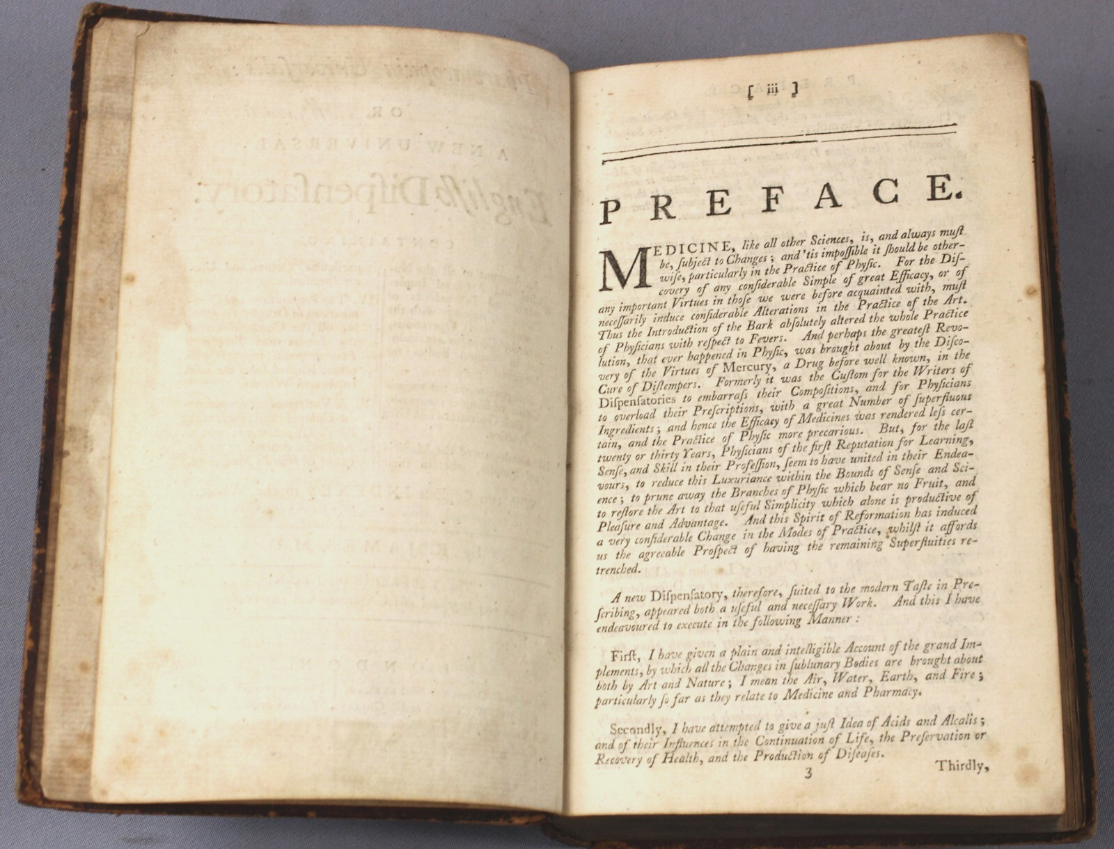 Quack Medicine Dispensatory – 1764 – Friend Samuel Johnson – Surgeon Inscription