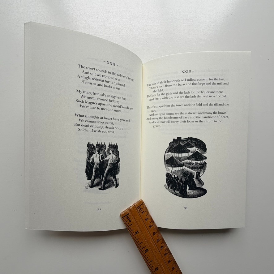 2014 Shropshire Lad A.E. Housman Folio Society Agnes Miller Parker Engravings