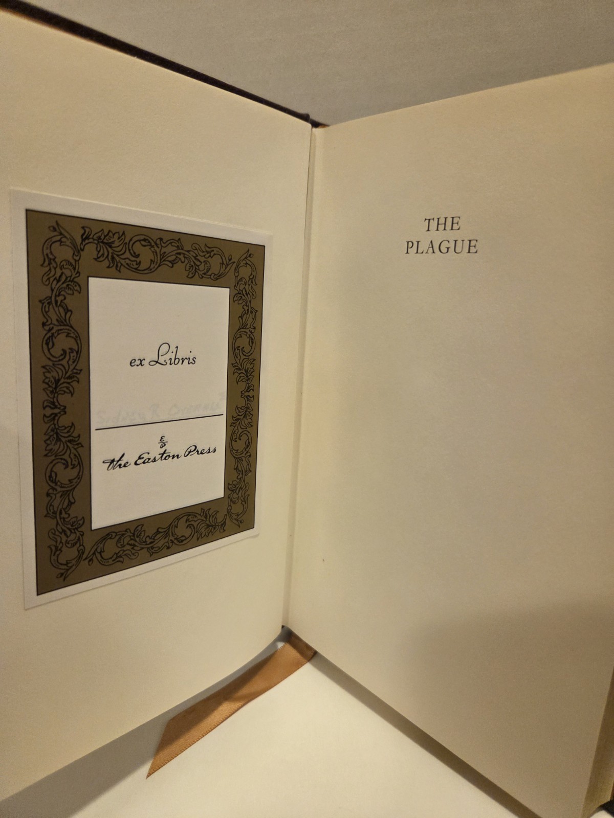 The Plague Easton Press by Albert Camus – Leather Collector’s Edition 2011