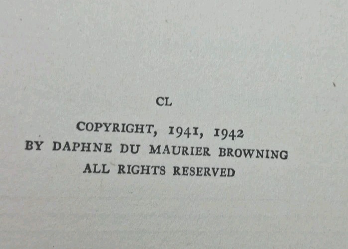 Frenchman’s Creek by Daphne du Maurier 1942 1st Edition HC