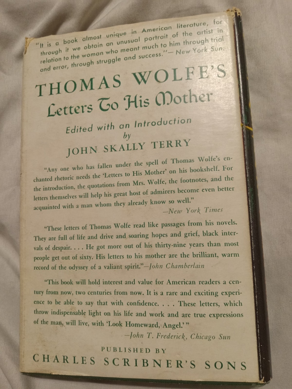 A Stone A Leaf A Door Thomas Wolfe 1945