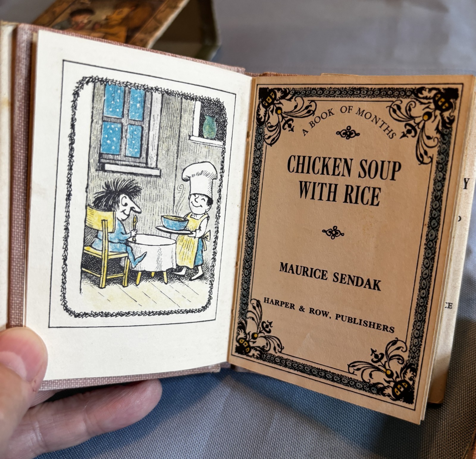 1962 Nutshell Library Mini Books in Slip Case Maurice Sendak 4 Illustrated Books