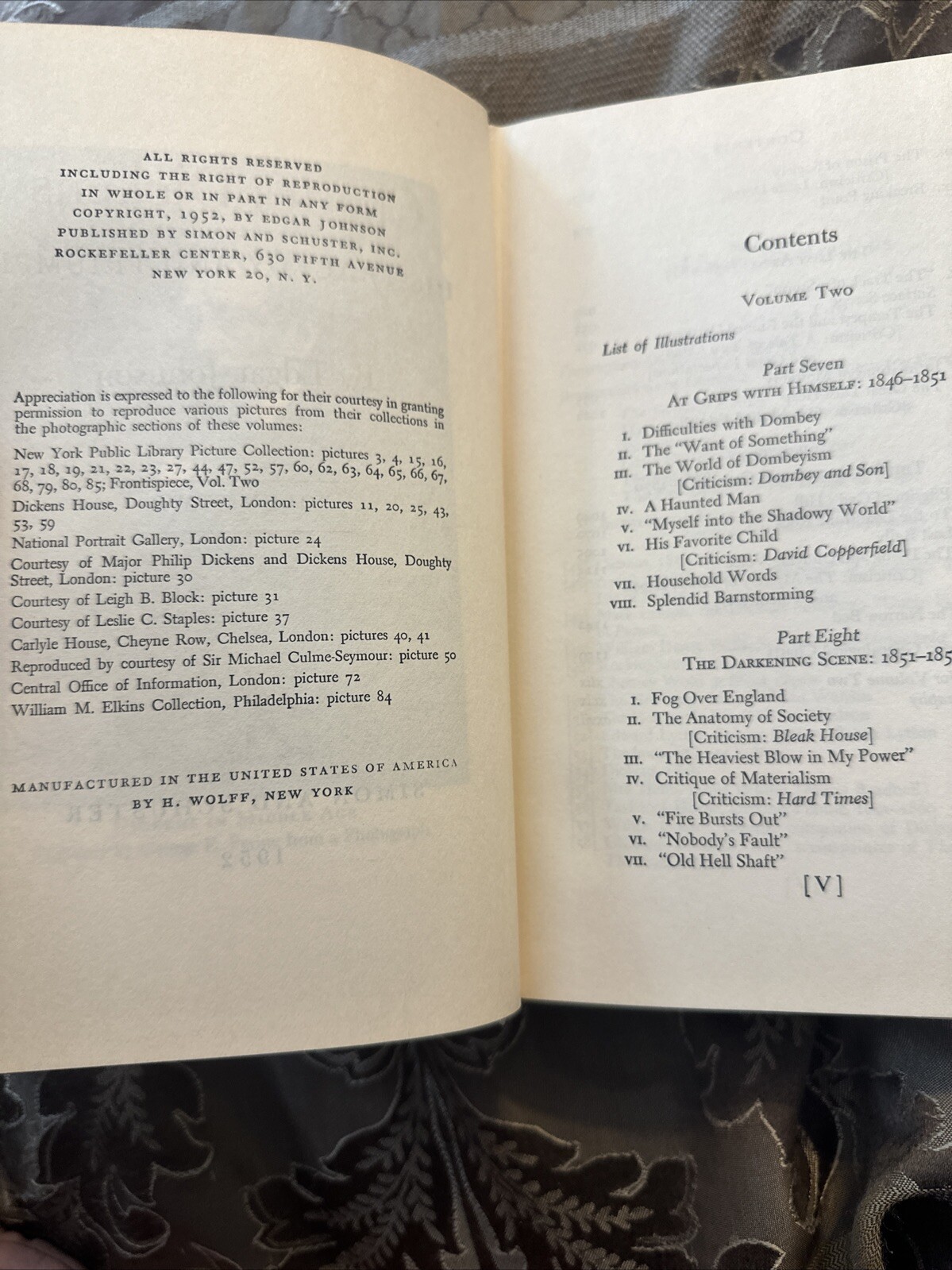 Charles Dickens His Tragedy and Triumph books (Vol I, II) (Hardcover) 1952