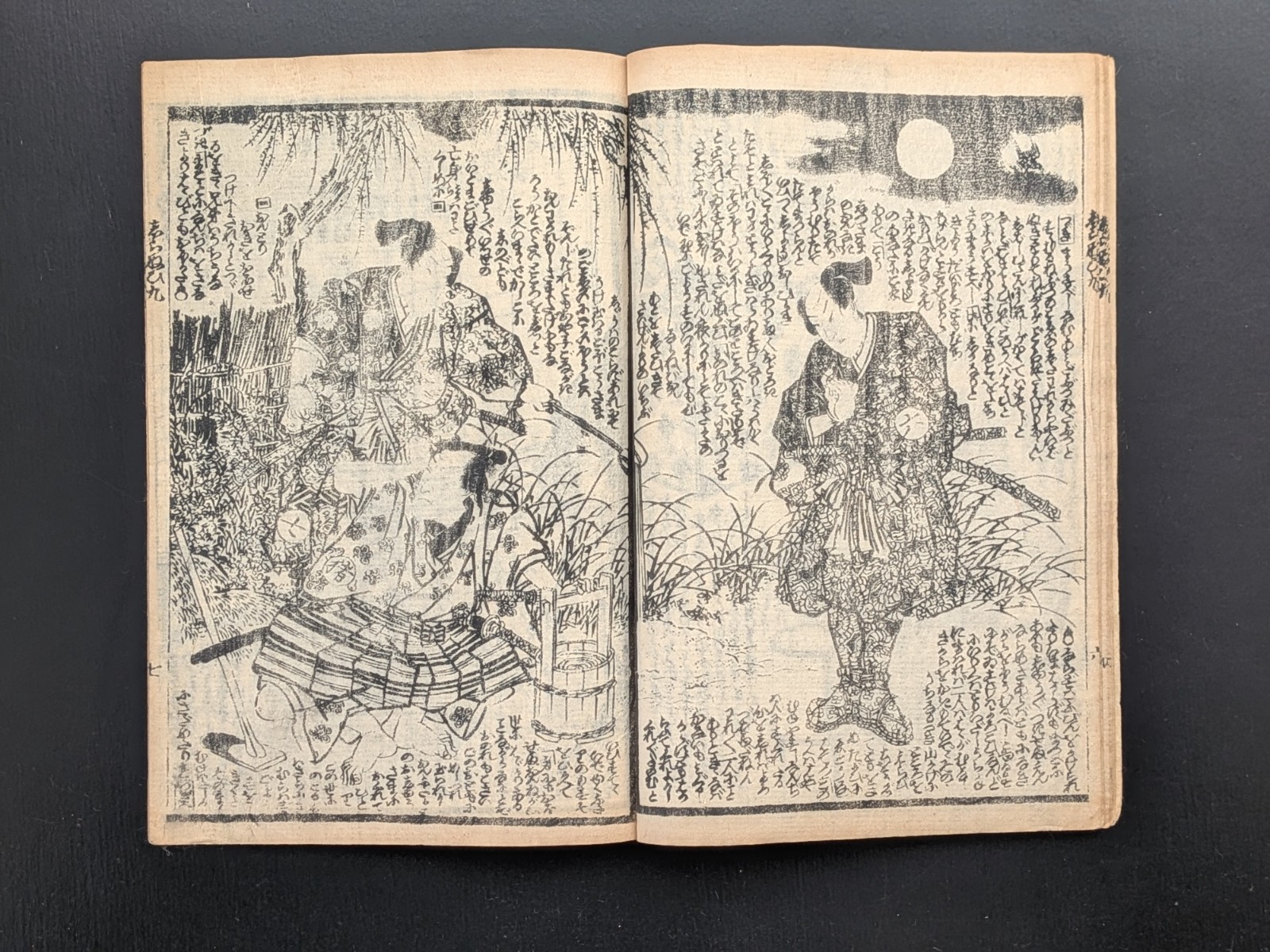 Japanese Ukiyo-e Woodblock Print Book 8-484 2-Volumes Utagawa Kunisada
