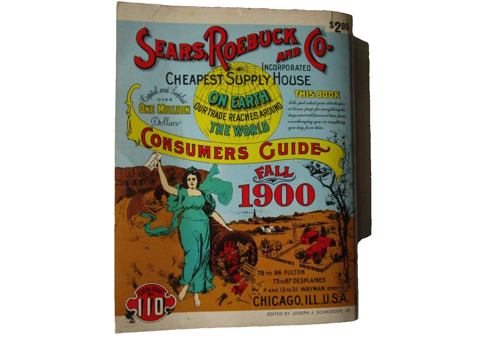 Fall 1900 Sears Roebuck and Co Consumers Guide Book Vintage 1970