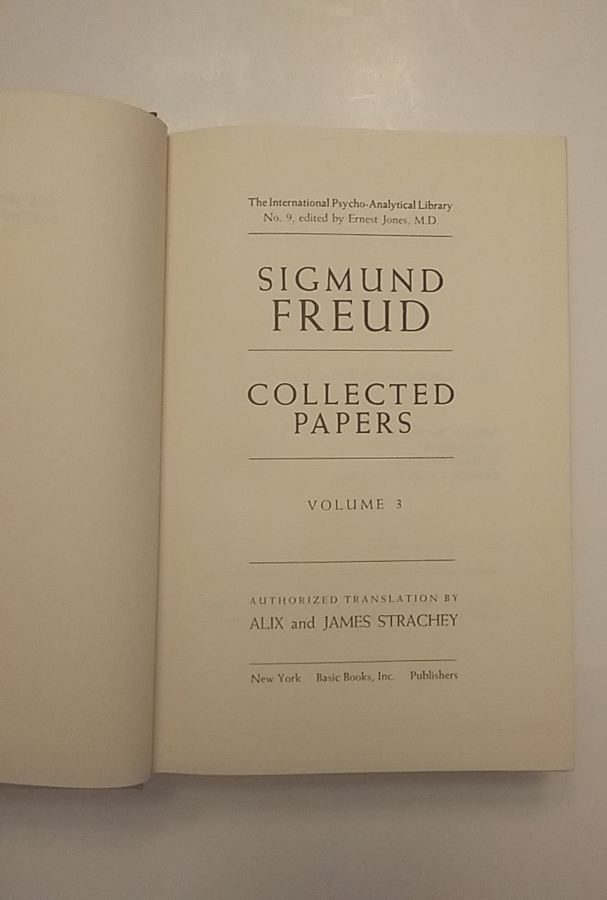 Sigmund Freud, Collected Papers 5 Vol Box Set First American Edition 1959 HC