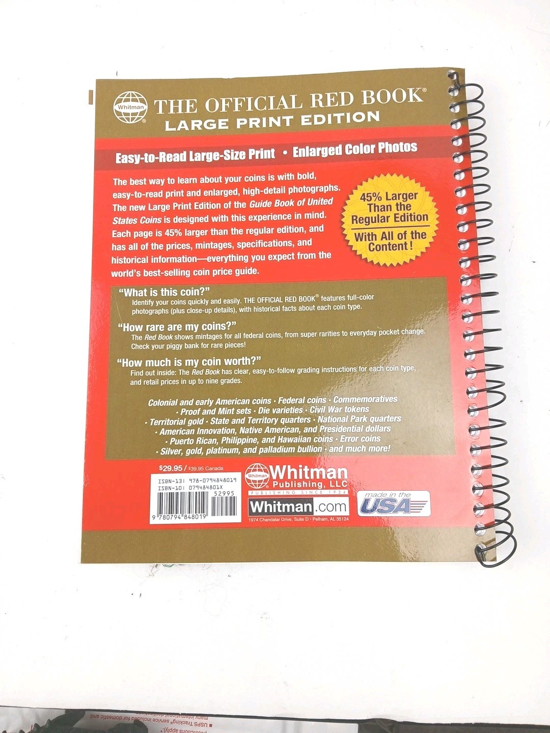 A Guide Book of United States Coins 2021 – 74th Edition (Large Print)
