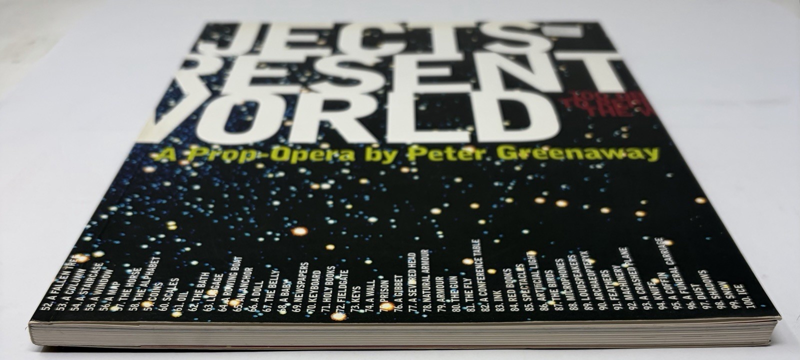 100 Objects To Represent World : A Prop-Opera Peter Greenaway 1997 Book Catalog