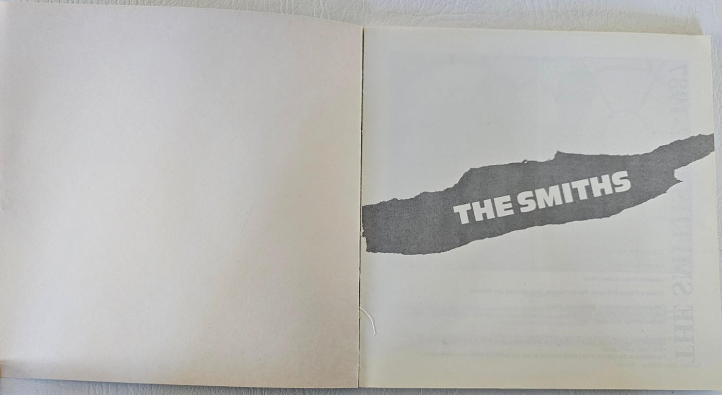 OOP Vtg SMITHS 1982-1987 BILINGUAL LYRIC BOOK Illus ITALIAN ENG +LIVE MINI-CD