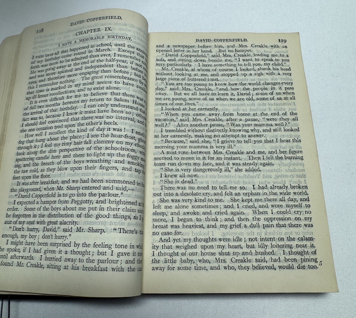 Antique Charles Dickens Book Lot Hard Times & David Copperfield Thomas Nelson