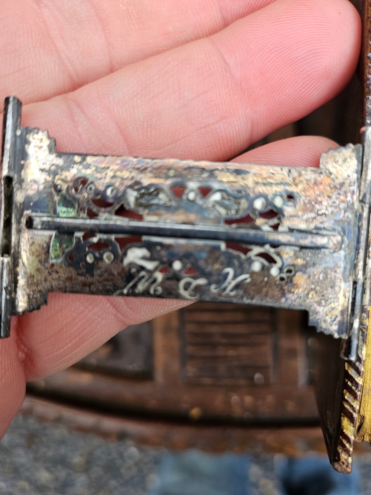 Antique 19thc dutch Bible Leather with Silver clasps 1851