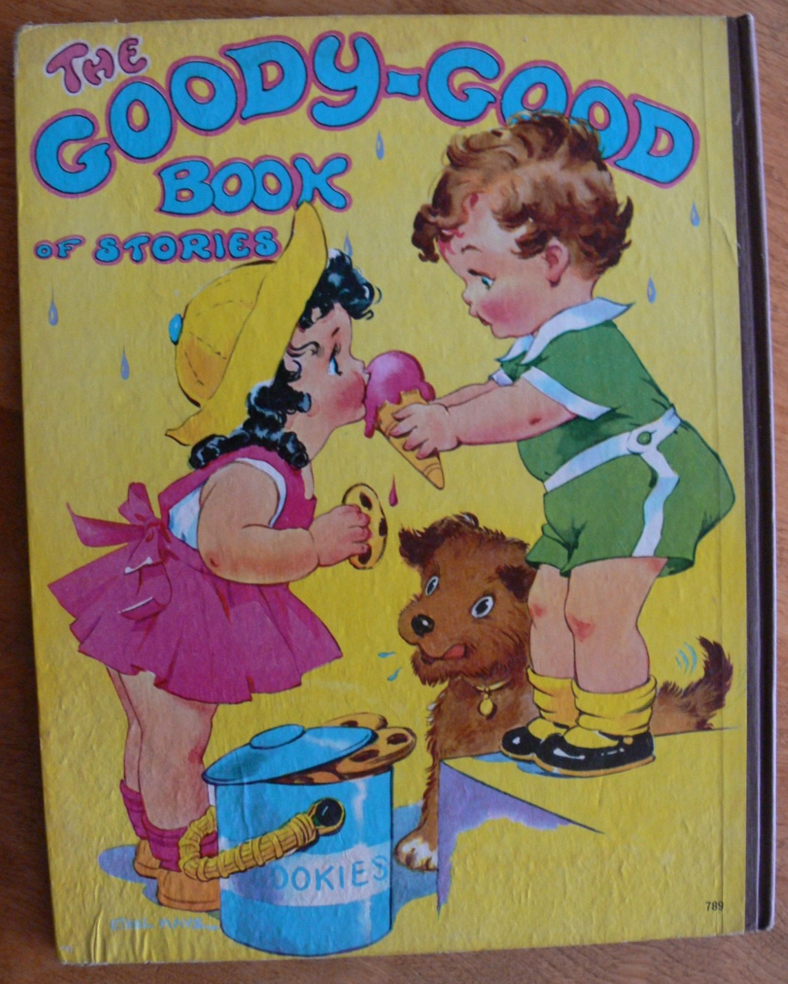 Vintage Saalfield Book ~ THE GOODY-GOOD BOOK OF STORIES w/dj ~ Ethel Hays