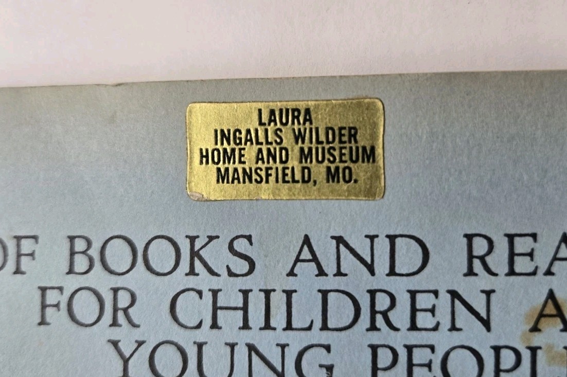 The Horn Book Magazine Laura Ingalls Wilder Issue Reprint With Museum Sticker
