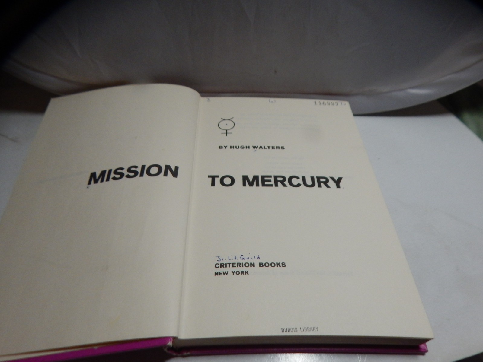 Mission to Mercury – 1965 Hardcover by Hugh Walters Juvenile Fiction