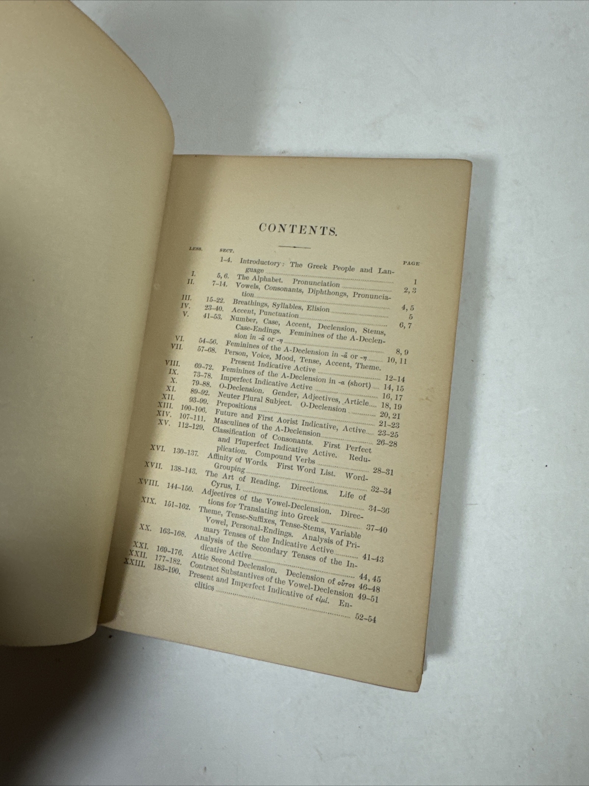 1895 The Beginner’s Greek Book by WHITE, classical ancient Greece language learn