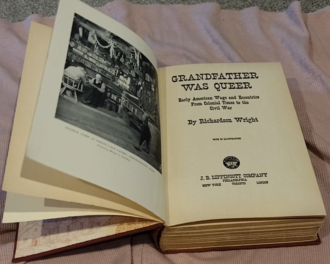 Grandfather Was Queer by Richardson Wright 1939 Hardcover 2nd Impression Vintage