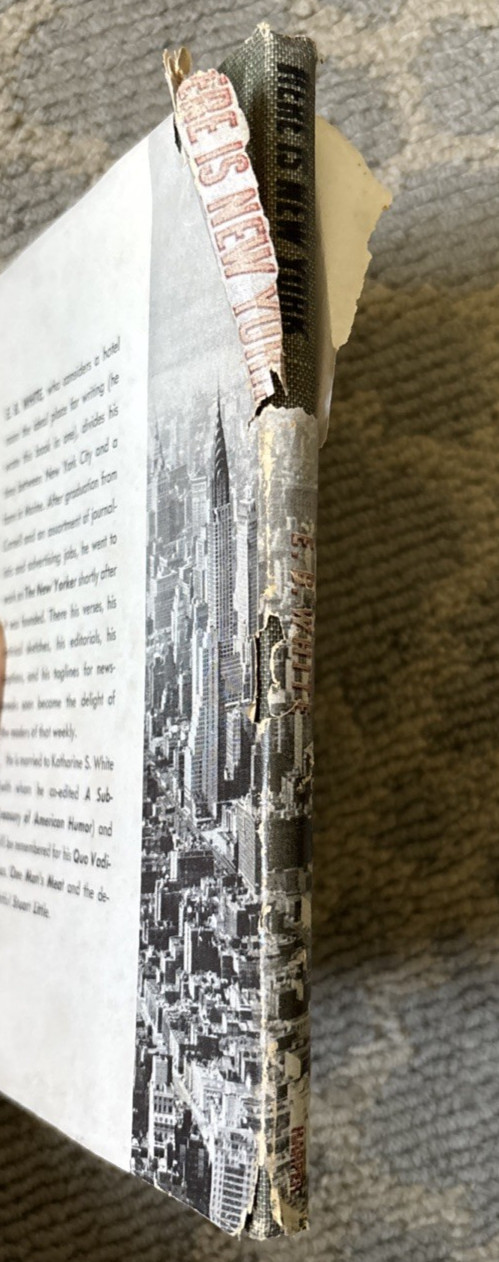 HERE IS NEW YORK 1949 by E.B. White First Edition – HC/DJ