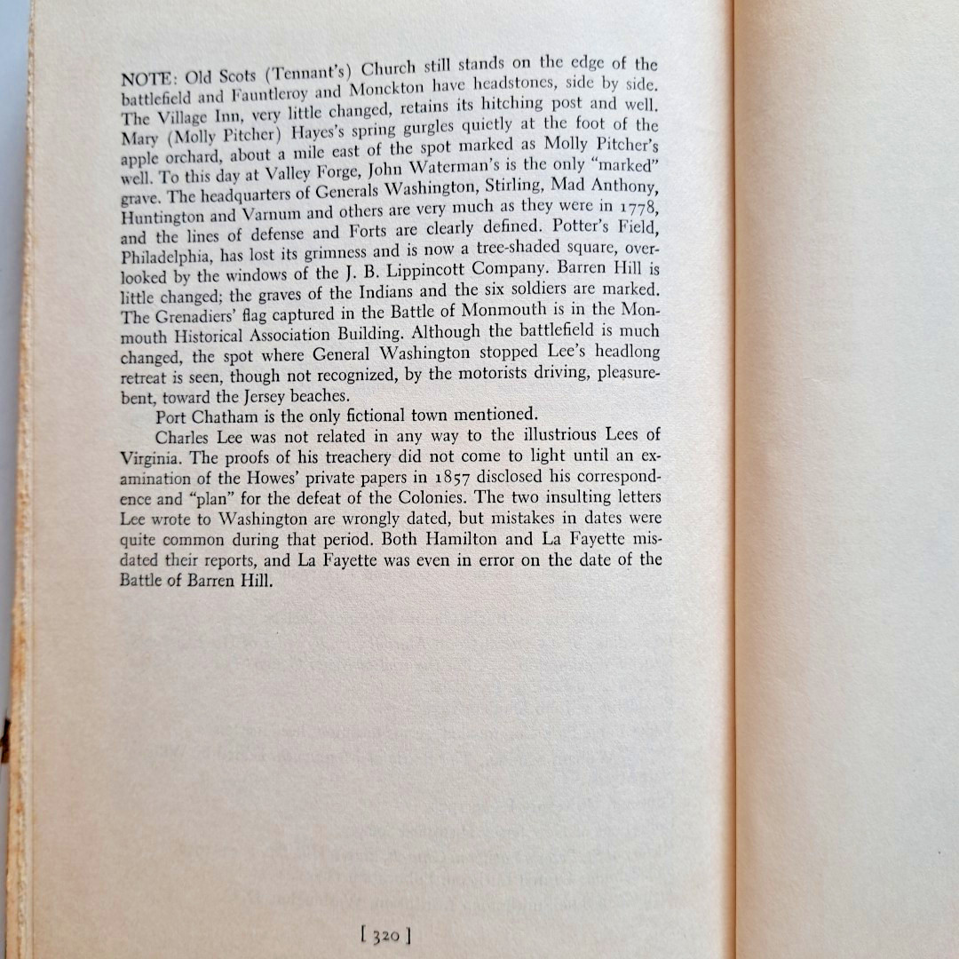 Farewell To Valley Forge, David Taylor💥1955 HC BCE J. B. Lippincott Co. 320 Pgs