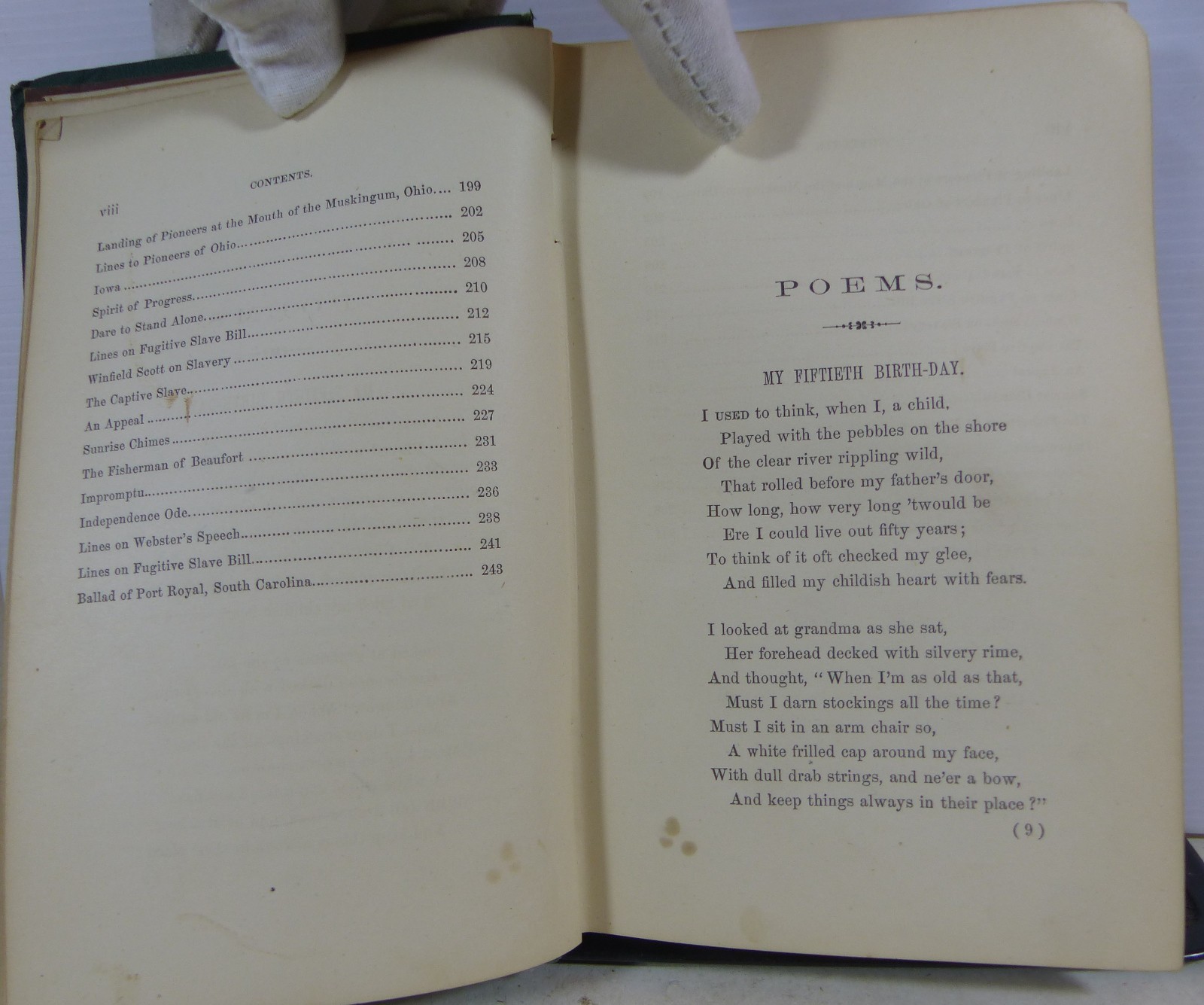 Poems by Mrs Frances Dana Gage published 1867 by J.B.Lppincott & Co.