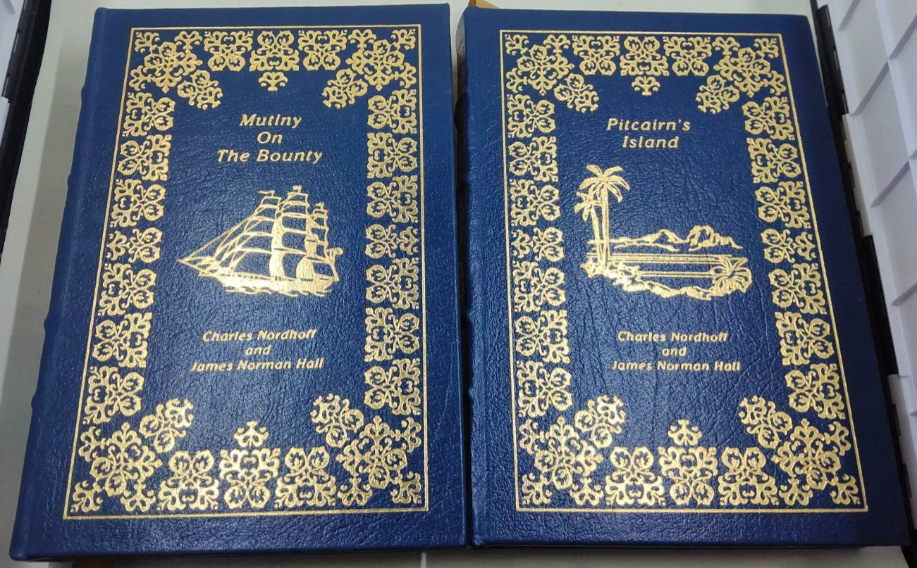 Lot of Two Books By Charles Nordhoff & James Norman Hall Easton Press