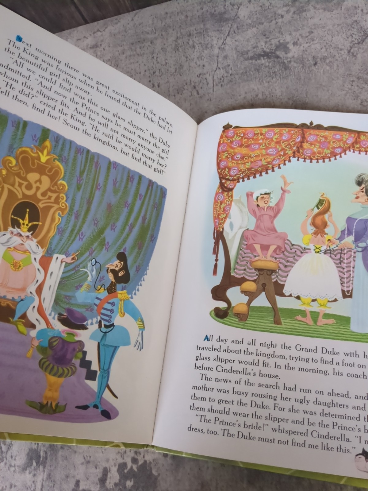 Walt Disney’s Cinderella Jane Werner 1974 – Golden Press – Illustrated