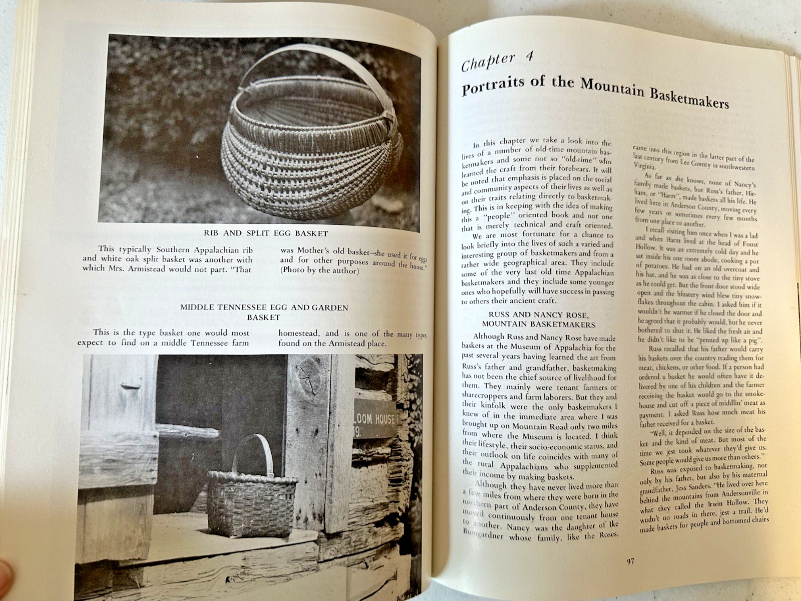 Rural American baskets 9 VTG book lot Appalachian folk traditional basket making