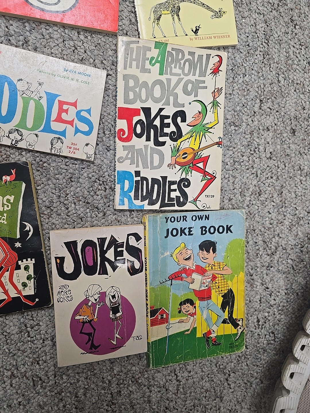 Lot of 10 Vintage Mixed Authors Jokes, Riddles Paperback Children’s Story Books